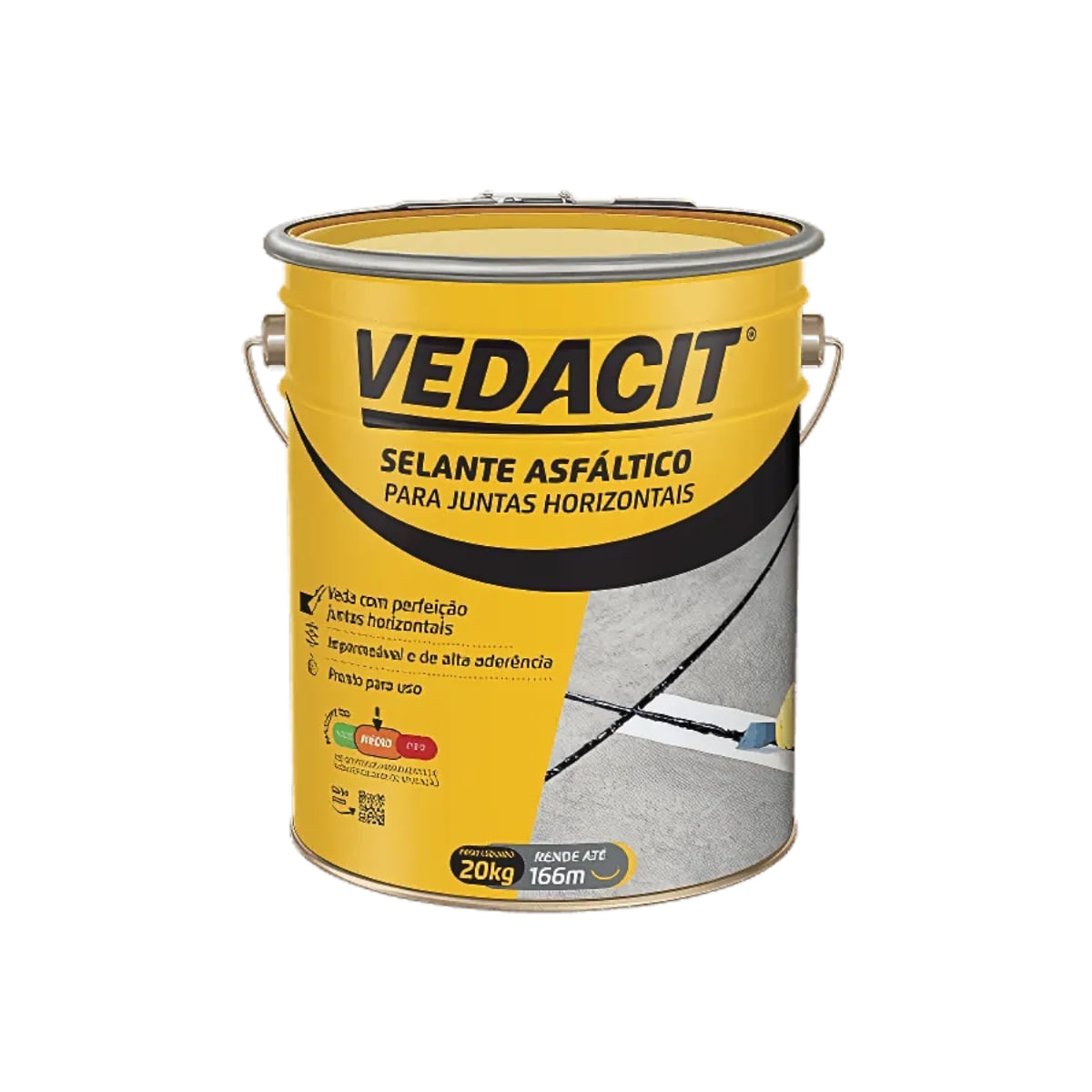 Carbolástico 3 (selante asfáltico) Balde 20kg - VEDACIT PRO